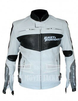 Stylish White Fast And Furious 7 Vin Diesel Jacket